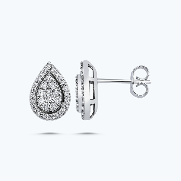 Pırlanta Damla Küpe