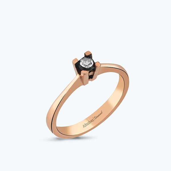 0.07 Karat Elmas Tektaş Yüzük