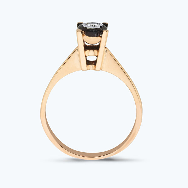 0.04 Karat Elmas Tektaş Yüzük