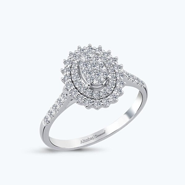 Pırlanta Oval Yüzük