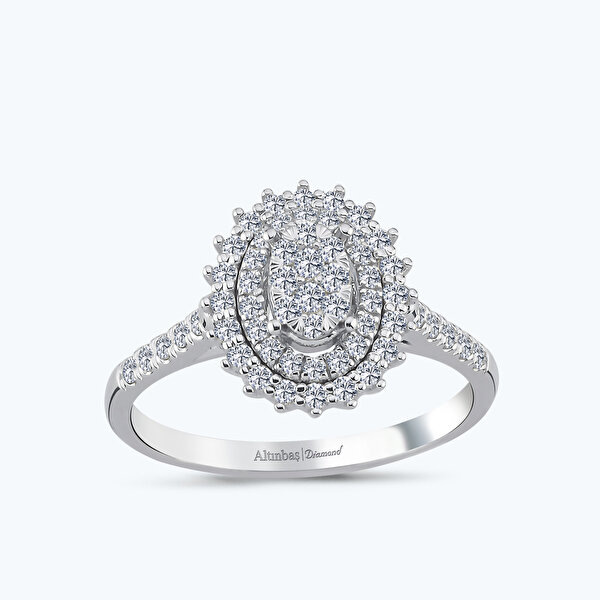 Pırlanta Oval Yüzük