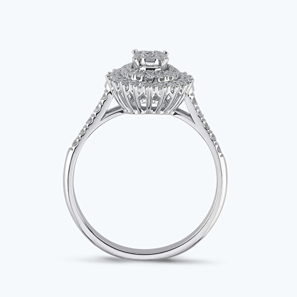 Pırlanta Oval Yüzük