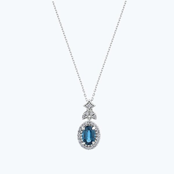 Pırlanta Vintage Oval Kolye