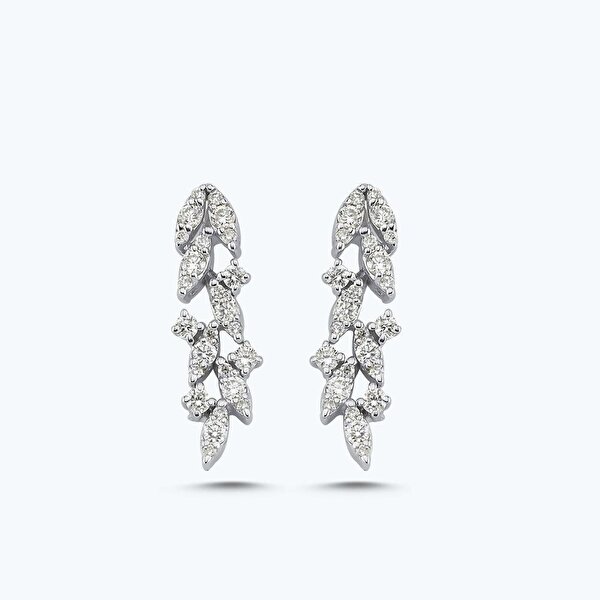 0.66 Karat Pırlanta Küpe