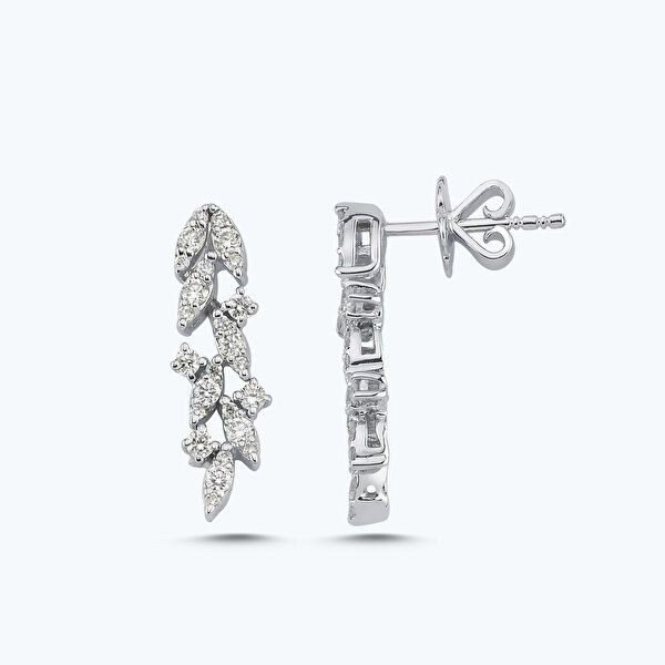 0.66 Karat Pırlanta Küpe