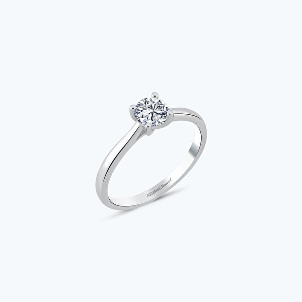 0.80 Karat Pırlanta Tektaş Yüzük