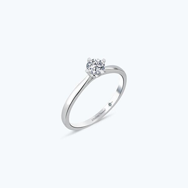 0.82 Karat Pırlanta Tektaş Yüzük