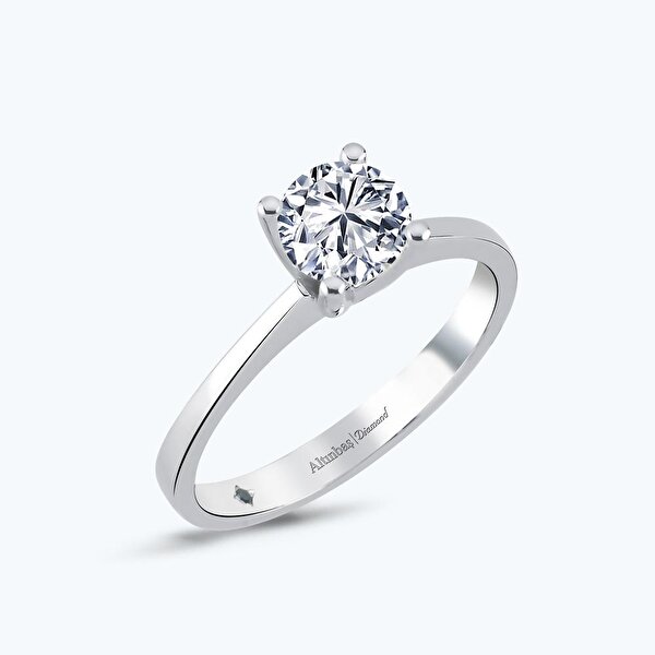 0.90 Karat Pırlanta Tektaş Yüzük