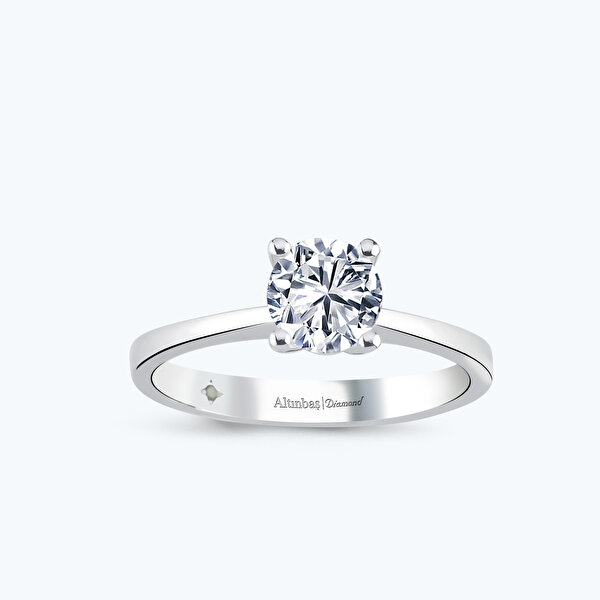 0.90 Karat Pırlanta Tektaş Yüzük