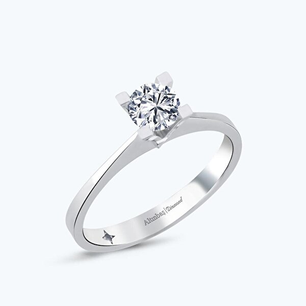 0.19 Karat Pırlanta Tektaş Yüzük