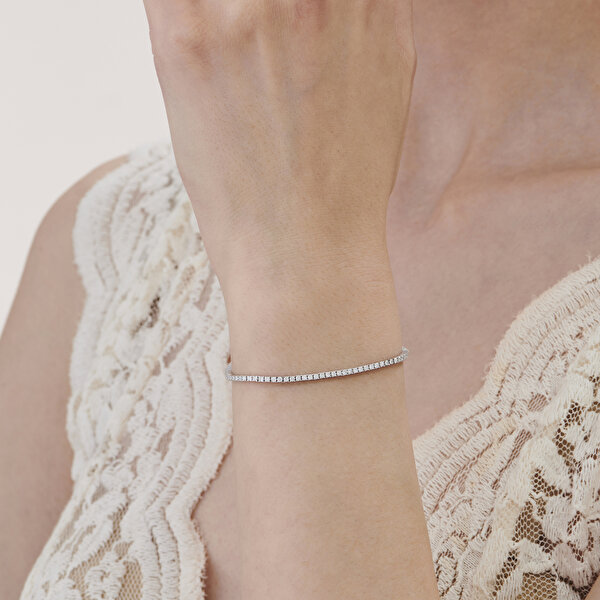 1.32 Karat Pırlanta Su Yolu Bileklik