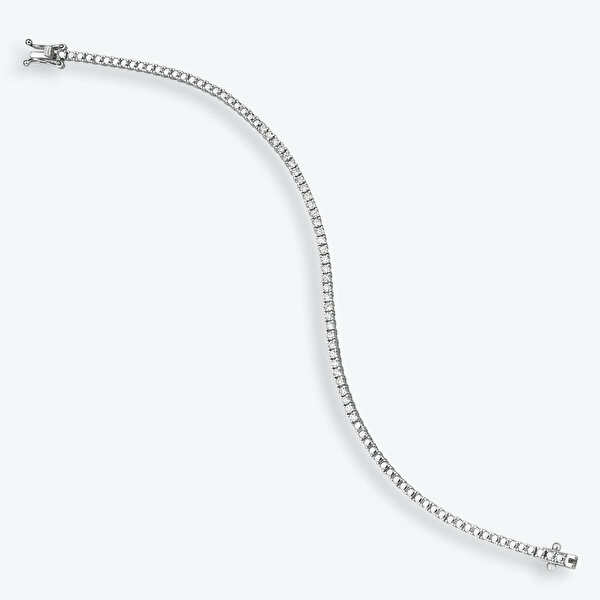 0.73 Karat Pırlanta Su Yolu Bileklik