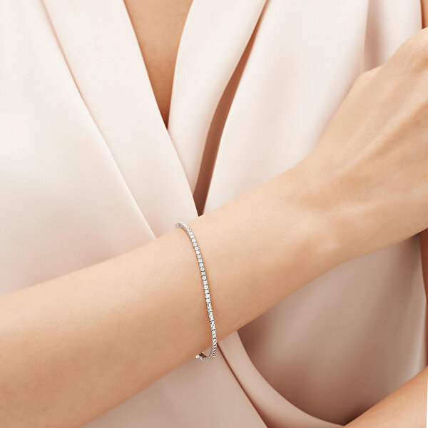 0.73 Karat Pırlanta Su Yolu Bileklik