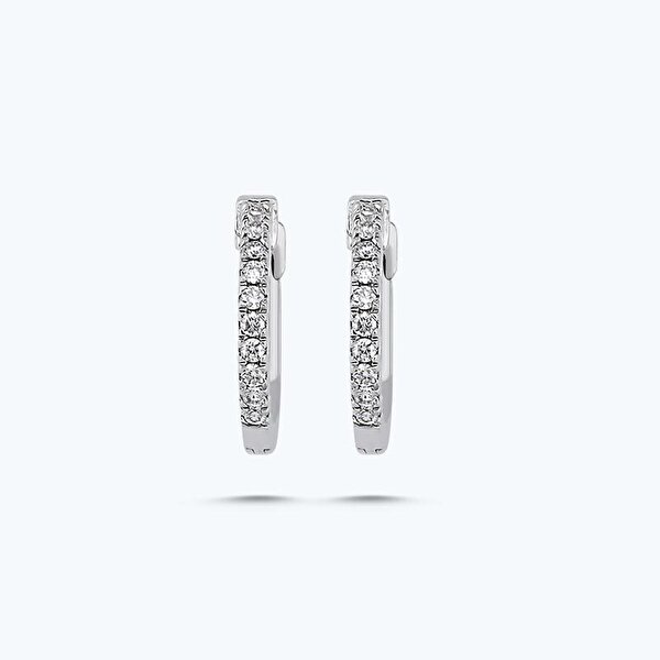 0.34 Karat Pırlanta Halka Küpe