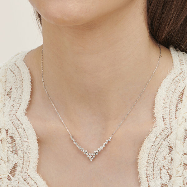 0.87 Karat Pırlanta Kolye