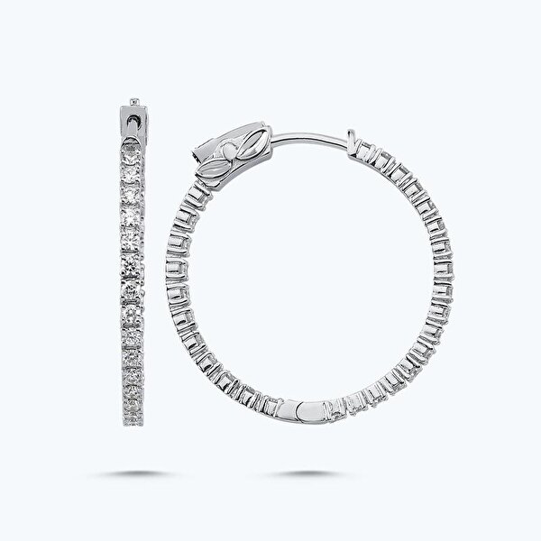 0.37 Karat Pırlanta Halka Küpe