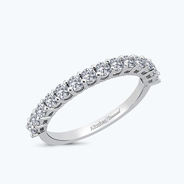 0.64 Karat Pırlanta Yarımtur Yüzük