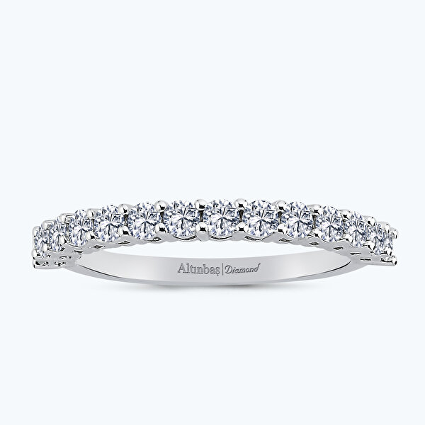 0.64 Karat Pırlanta Yarımtur Yüzük