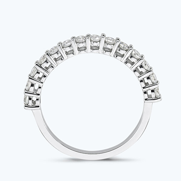 0.64 Karat Pırlanta Yarımtur Yüzük