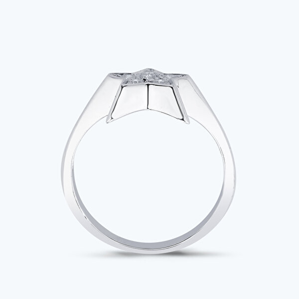 0.19 Karat Pırlanta Yıldız Yüzük