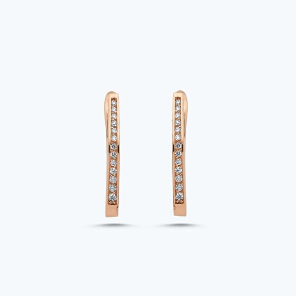 0.17 Karat Pırlanta Küpe