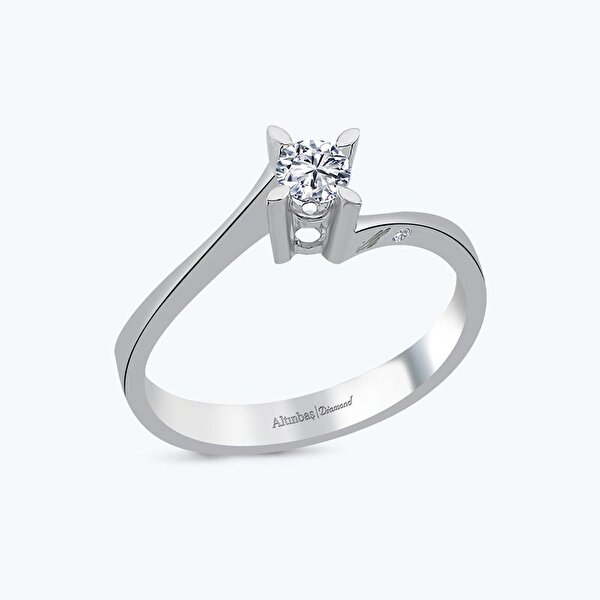 0.14 Karat Pırlanta Tektaş Yüzük