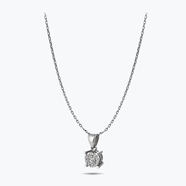 0.33 Karat Pırlanta Bouquet Tektaş Kolye