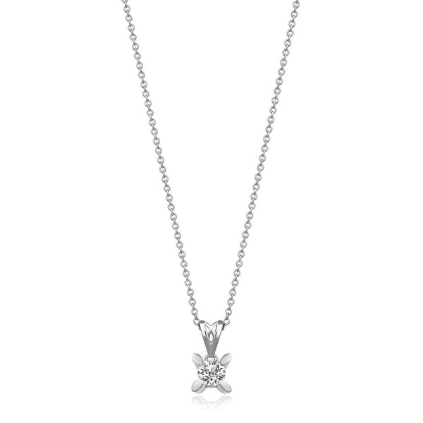 0.20 Karat Pırlanta Tektaş Kolye