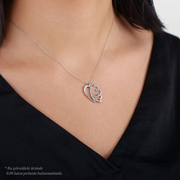 Pırlanta Mariposa Kolye