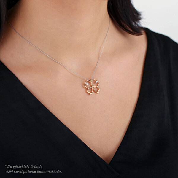 Pırlanta Mariposa Kolye