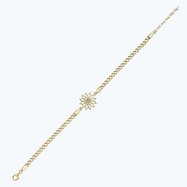 Altın Ayçiçeği Zincir Bileklik