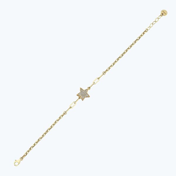 Altın Zincir Yıldız Bileklik