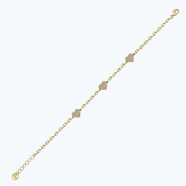 Altın Kalp Bileklik