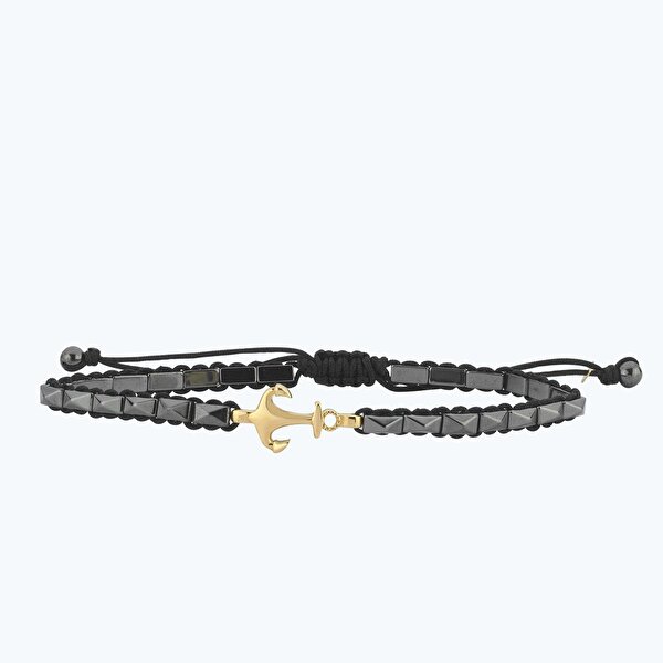 Altın Erkek Çapa Bileklik