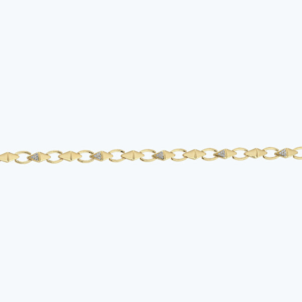 Altın Taşlı Zincir Bileklik