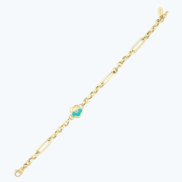 Altın Çiçek Zincir Bileklik