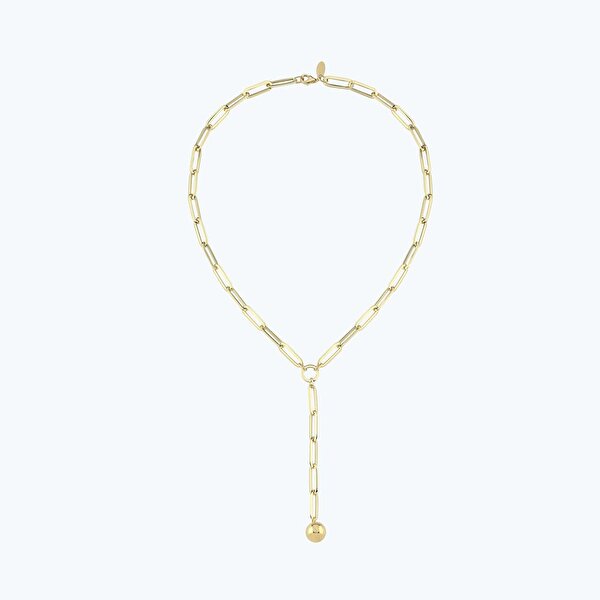 Altın Sallantılı Zincir Kolye
