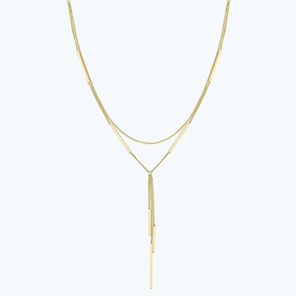 Altın Sallantılı Zincir Kolye