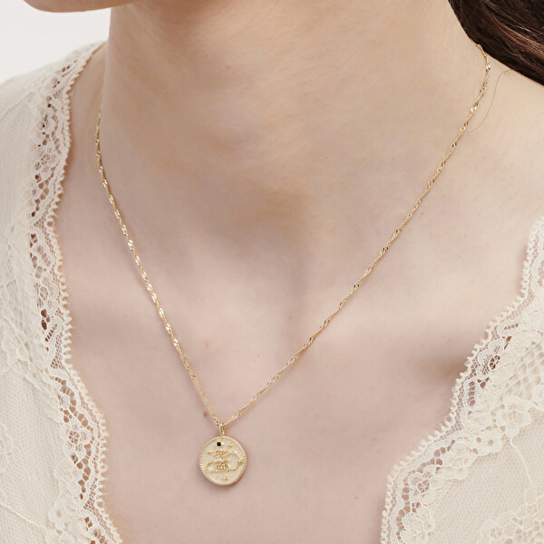 Altınbaş Burç Akrep Kolye