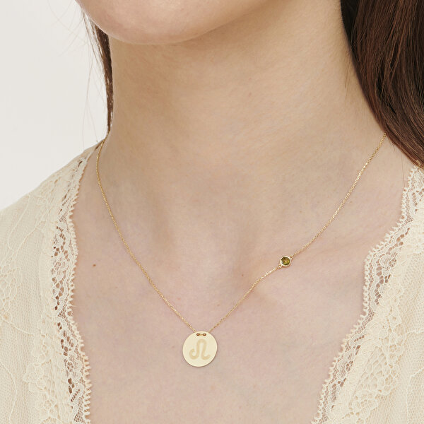 Altınbaş Burç Aslan Kolye