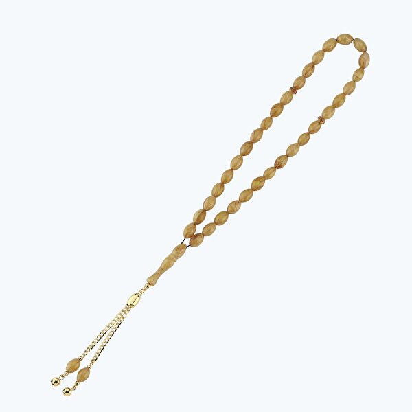 Altın Ateş Kehribarı Tespih