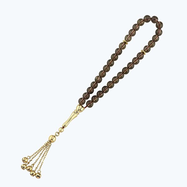 Altın Dumanlı Kuvars Tespih