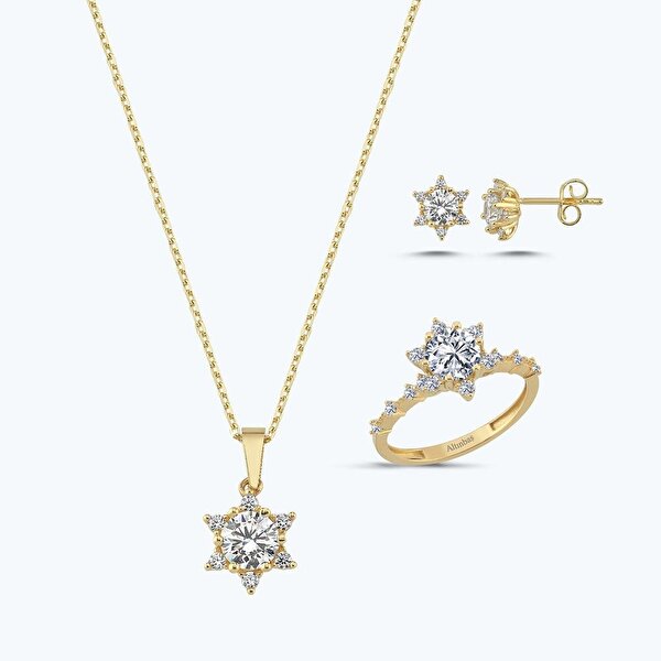 Altın Üçlü Lotus Set