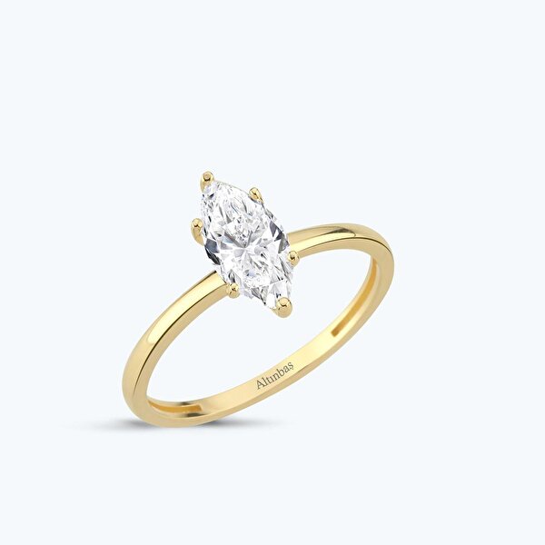 Altın Markiz Tektaş Yüzük