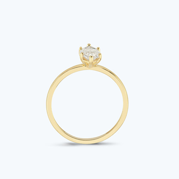 Altın Markiz Tektaş Yüzük