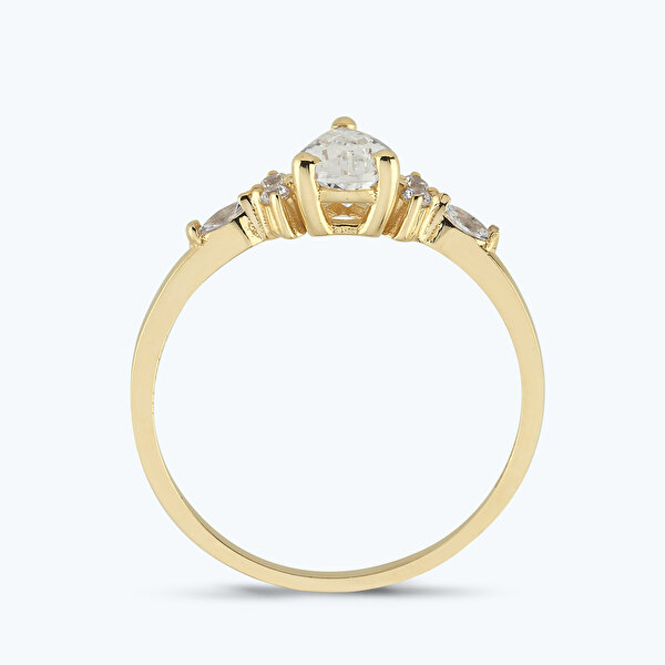 Altın Vintage Damla Yüzük