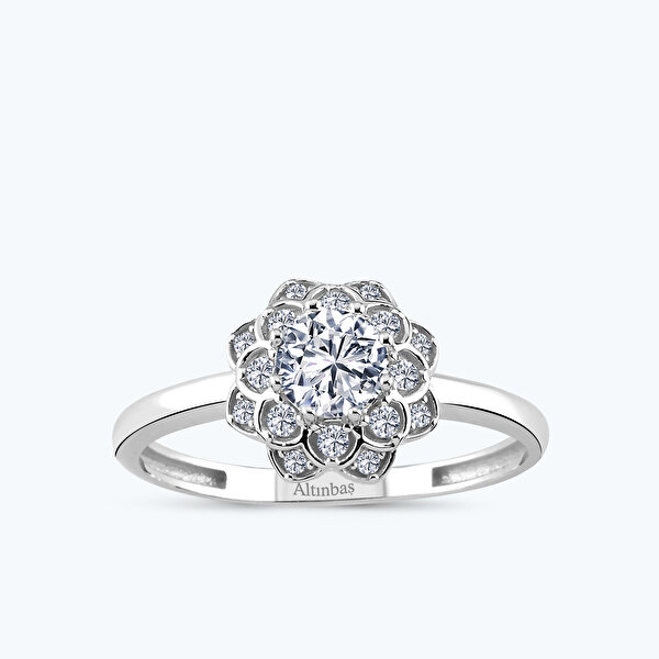 Altın Vintage Çiçek Yüzük