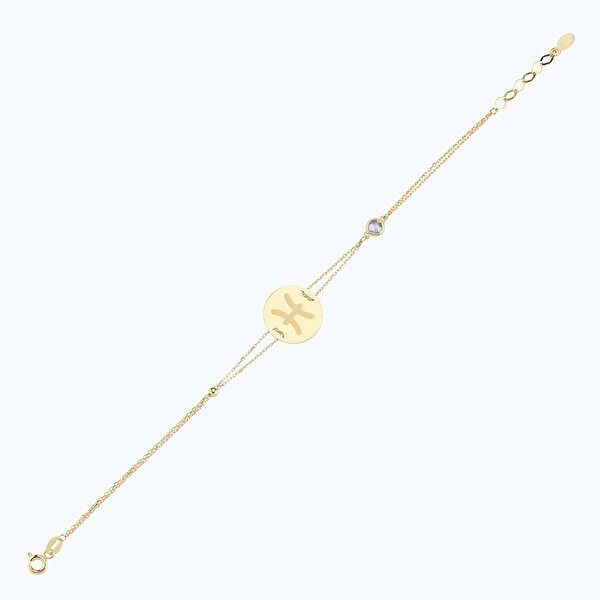 Altınbaş Burç Balık Bileklik