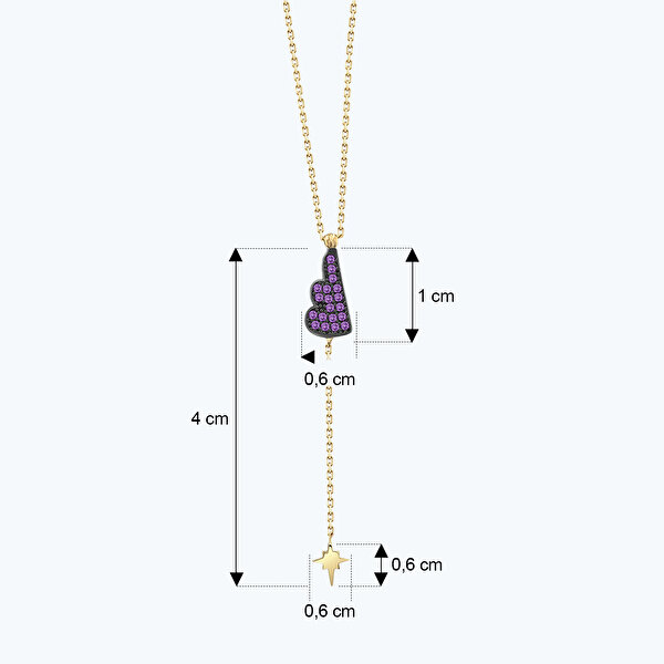 Altınbaş Besties Sallantılı Kutup Yıldızı Kolye