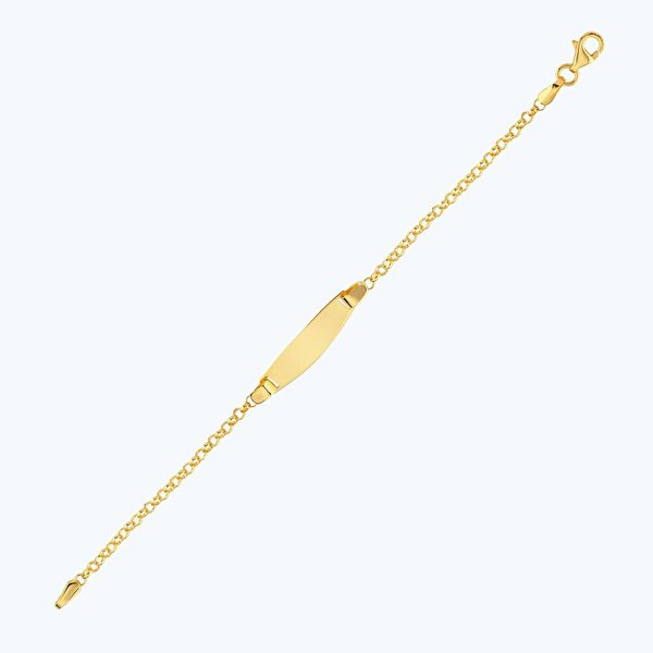 22 Ayar Altın Çocuk Plaka Künye